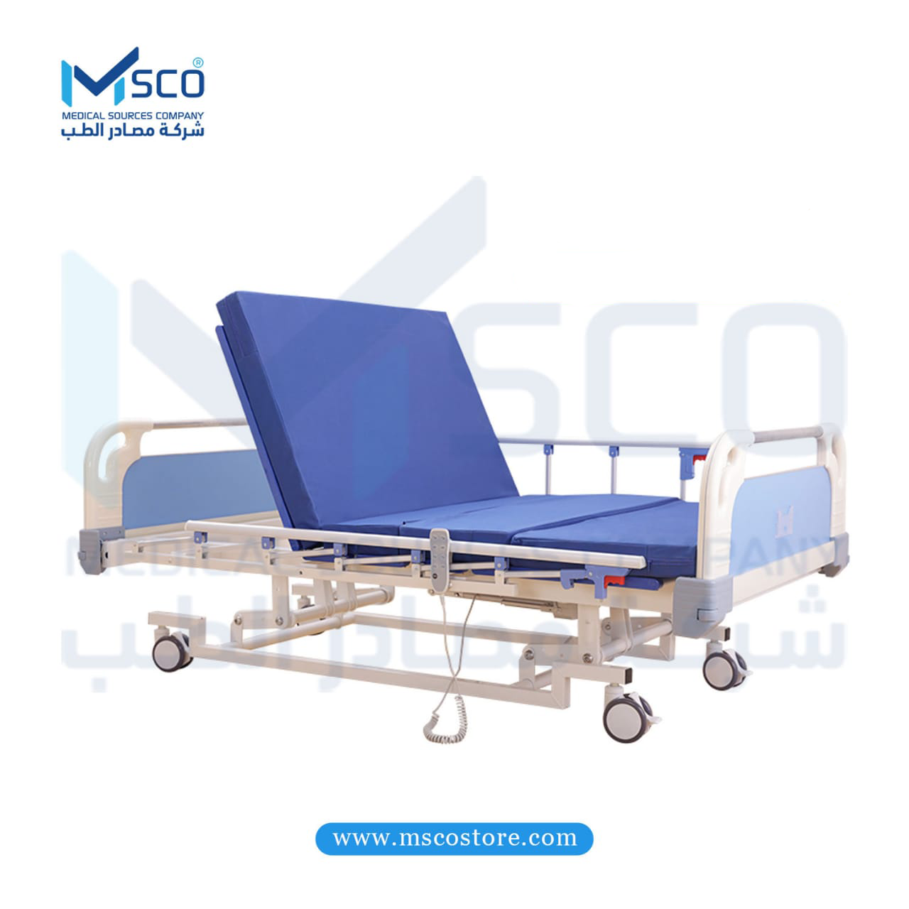 سرير طبي 4 حركات - عرض 90 سم - الصورة 3