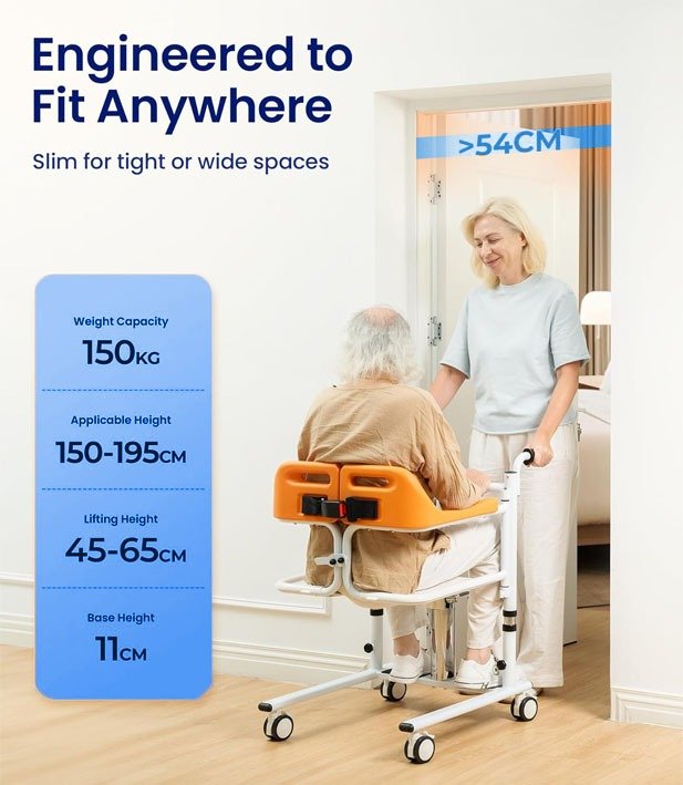 كرسي نقل مريض رافعة هيدروليك - الصورة 4